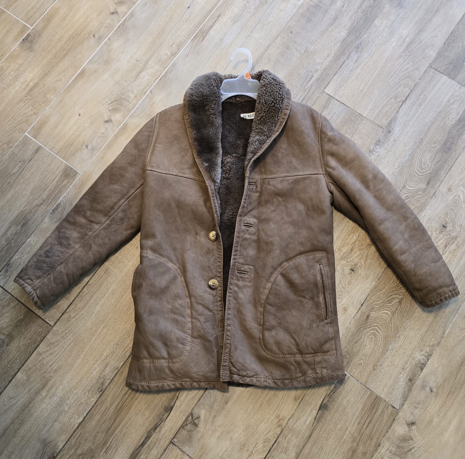 Chaqueta Shearling Café Clásica